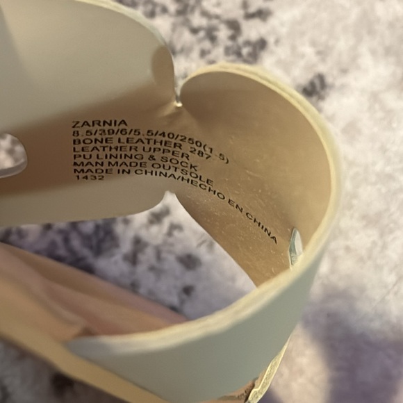 Steve Madden slippers zarnia size 8.5 NEW bone leather - Picture 6 of 6